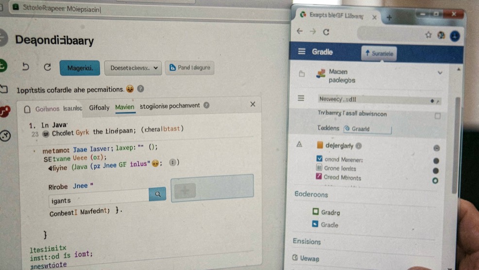Install the Java GIF library in a clean project: representative view of dependency setup with Maven and Gradle builds nearby